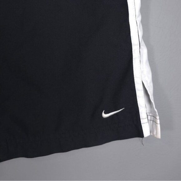 Vintage Nike Windbreaker Track Pants Women’s Drawstring‎ Slit Hem Y2K MEDIUM - Picture 10 of 11